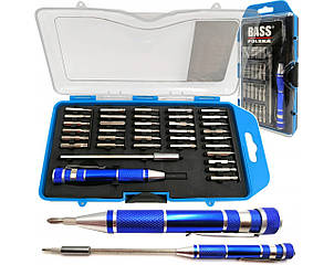 Викрутка з набором бітів для точних робіт із подовжувачем 36 шт. Bass Polska 3818