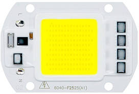 Світлодіод COB 50W Білий холодний 220V AC