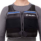 Жилет-обтяжувач набірний 10 кг жилет з регулюванням ваги Record XB9201, фото 5