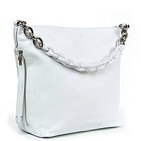 Женская стильная сумка белая Alex Rai кожаная сумка для девушки качественная сумка для женщины однотонная