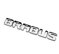 Надпись эмблема BRABUS черный матовый значок шильдик Брабус Mercedes-Benz