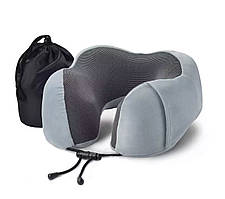 Подушка для подорожей memory foam The Chestnut, сіра