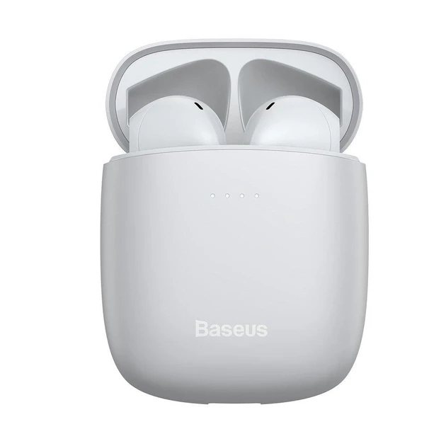 Бездротові TWS навушники Baseus Encok W04 White Класні навушники для музики Навушники бездротові