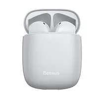 Беспроводные TWS наушники Baseus Encok W04 White Классные наушники для музыки Наушники беспроводные