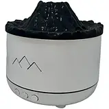 Світильник зволожувач Вулкан з ефектом полум'я та підсвічуванням | Зволожувач для будинку Білий, фото 4