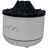 Світильник зволожувач Вулкан з ефектом полум'я та підсвічуванням | Зволожувач для будинку Білий, фото 6