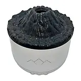 Світильник зволожувач Вулкан з ефектом полум'я та підсвічуванням | Зволожувач для будинку Білий, фото 7