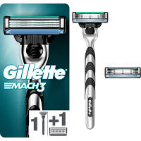 Бритва Gillette Mach3 с 2 сменными картриджами (7702018020706/7702018020676) tp