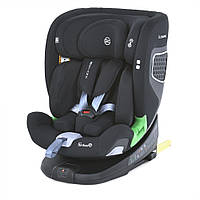 Детское автокресло EL CAMINO ME 1146 i-STAND Royal Black опорная нога, isofix, поворотное 360, черное