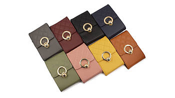 Сумочка гаманець жіноча 17.5*11 см із клапаном зі штучної шкіри в різних кольорах Karman