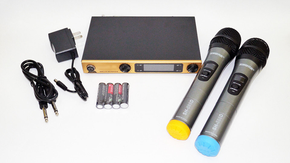 Бездротова радіосистема на два мікрофони Shure SM58 ii + чохол, фото 1