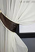 Кухонні штори (280х170см.) з ламбрекеном, на карниз 1-1,5м. Колір бежевий з коричневим. Код 084к 52-0746, фото 3