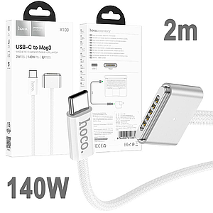 Кабель живлення для макбука Hoco USB-C to Magsafe 3 | 2 метри X103 / MLYV3ZM/A White