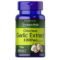 Натуральная добавка Puritan's Pride Odorless Garlic 1000 mg, 100 капсул DS