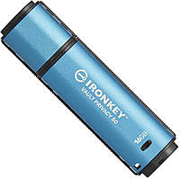 USB флешка Kingston 16GB IronKey Vault Privacy 50 Blue USB 3.2 (IKVP50/16GB)