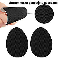 Гумові накладки для реставрації підошви чорні.Наклейки на підошву туфель.Взуттєві накладки для ремонту, фото 5