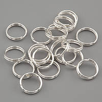 Соединительное кольцо заводное, размер 8х0,7мм, 17г +-120шт., цвет Серебристый