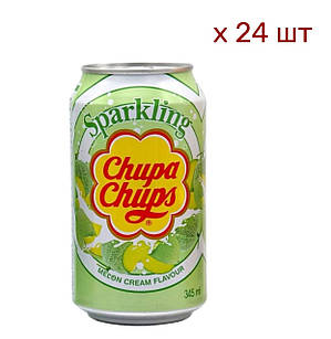 Газована вода Chupa Chups Melon Cream Соковита Диня оптом, 345 мл