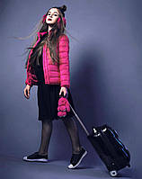 Куртка-пуховик стеганная розового цвета для девочки JO JO