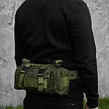 Тактична сумка на пояс X-TACTICAL (підсумок), хакі, фото 4