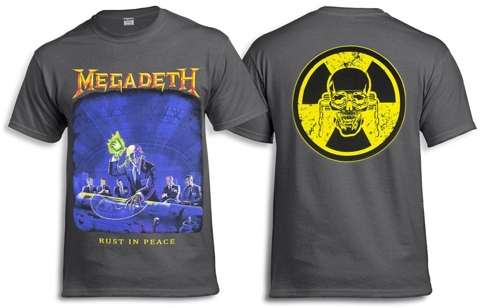 Футболка MEGADETH Rust In Peace графітова