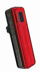 Блимавка задня Moon Helix MAX 250LM вбудований акум, USB TYPE-C кабель, чорна