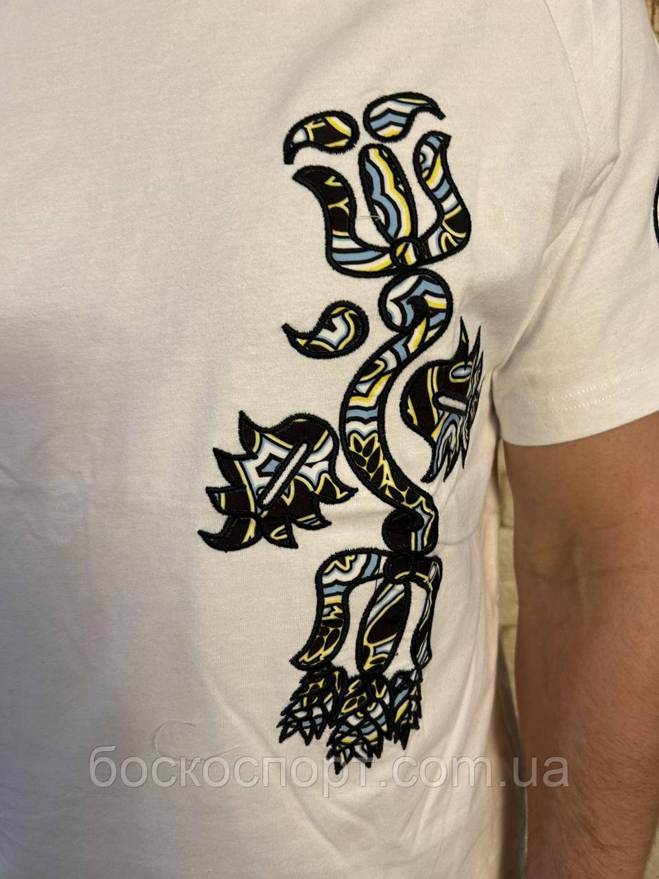 Чоловічі футболки Bosco Sport білі груди 🇺🇦 Бавовна. Італія🇮🇹 S М L XL, фото 1