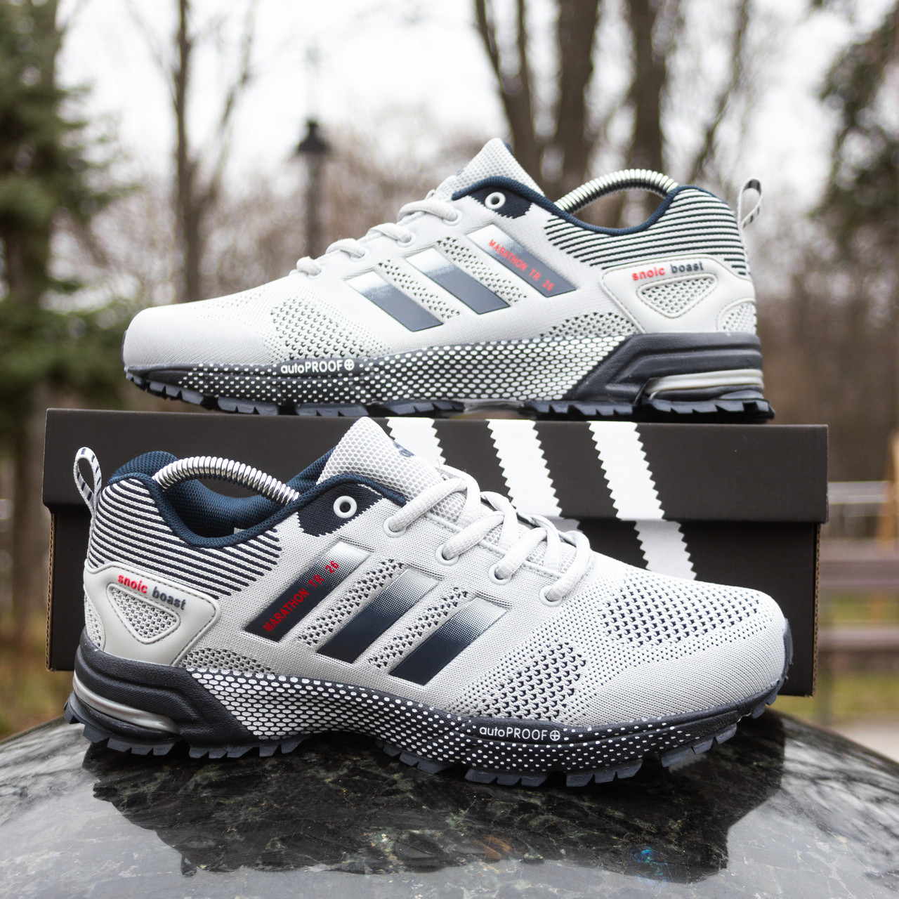 РОЗПРОДАЖ! Чоловічі Кросівки Adidas Marathon сірі