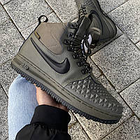 Мужские кроссовки Nike Duckboot Green (мех) найк