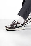 Мужские кроссовки Nike Terminator Low White/Brown найк