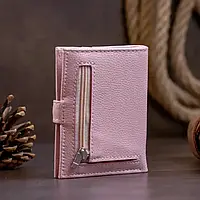 Маленький женский кошелек визитница розовый ST Leather 19209