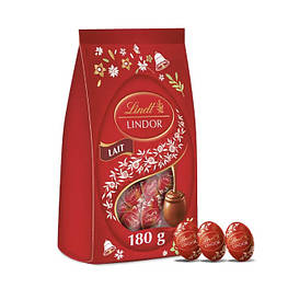 Lindt LINDOR Easter Eggs Яйця з молочного шоколаду з кремовою начинкою 180g