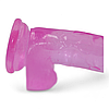 Фалос реаліст на присосці фалоімітатор з мошонкою тілесний дилдо 19 см Pink Faloimitator lbklj, фото 5