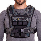 Жилет-обтяжувач набірний 10 кг жилет з регулюванням ваги Zelart TA-3271-1, фото 7