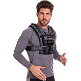 Жилет-обтяжувач набірний 10 кг жилет з регулюванням ваги Zelart TA-3271-1, фото 10