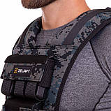 Жилет-обтяжувач набірний 10 кг жилет з регулюванням ваги Zelart TA-3271-1, фото 9