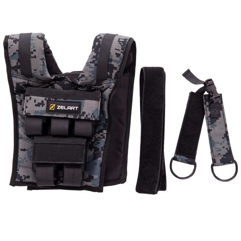 Жилет-обтяжувач набірний 10 кг жилет з регулюванням ваги Zelart TA-3271-1, фото 1