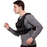 Жилет-обтяжувач набірний 10 кг жилет з регулюванням ваги Zelart TA-7805-10, фото 10