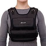 Жилет-обтяжувач набірний 10 кг жилет з регулюванням ваги Zelart TA-7805-10, фото 5
