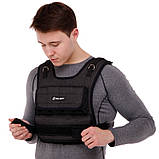 Жилет-обтяжувач набірний 10 кг жилет з регулюванням ваги Zelart TA-7805-10, фото 8