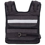 Жилет-обтяжувач набірний 10 кг жилет з регулюванням ваги Zelart TA-7805-10, фото 2
