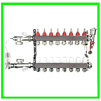 Колектор для теплої підлоги на 10 виходів в зборі (НІМЕЧЧИНА)