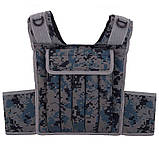 Жилет-обтяжувач набірний 10 кг жилет з регулюванням ваги Zelart TA-7806-10, фото 3