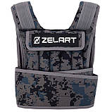 Жилет-обтяжувач набірний 10 кг жилет з регулюванням ваги Zelart TA-7806-10, фото 2