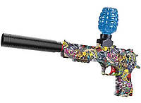 Детский игрушечный Пистолет Орбиган стреляет орбизами и патронами на аккумуляторе