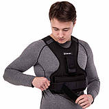 Жилет-обтяжувач набірний 10 кг жилет з регулюванням ваги Zelart TA-7812-10, фото 5