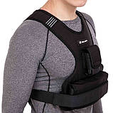 Жилет-обтяжувач набірний 10 кг жилет з регулюванням ваги Zelart TA-7812-10, фото 8