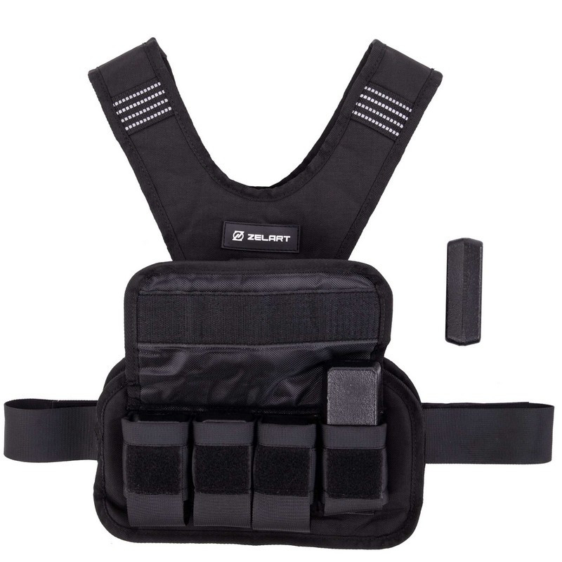 Жилет-обтяжувач набірний 10 кг жилет з регулюванням ваги Zelart TA-7812-10, фото 1