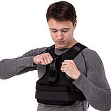 Жилет-обтяжувач набірний 10 кг жилет з регулюванням ваги Zelart TA-7812-10, фото 7