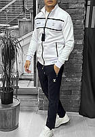 Мужской спортивный костюм Louis Vuitton LUX черно-белый
